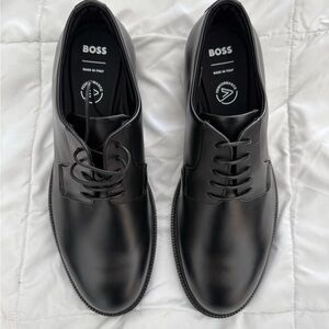 BOSS Men's Black Leather Shoes